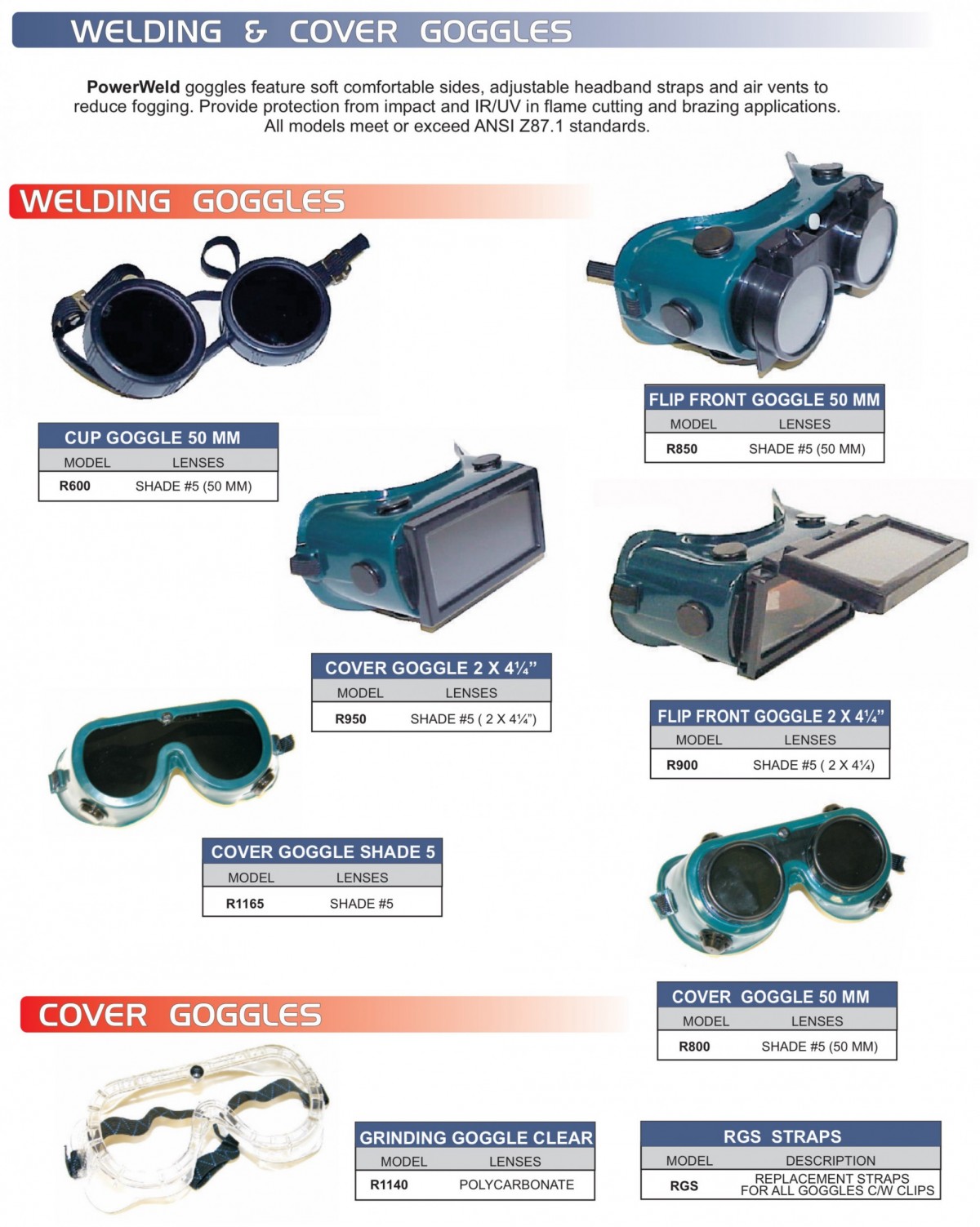 Welding & Cover Goggles